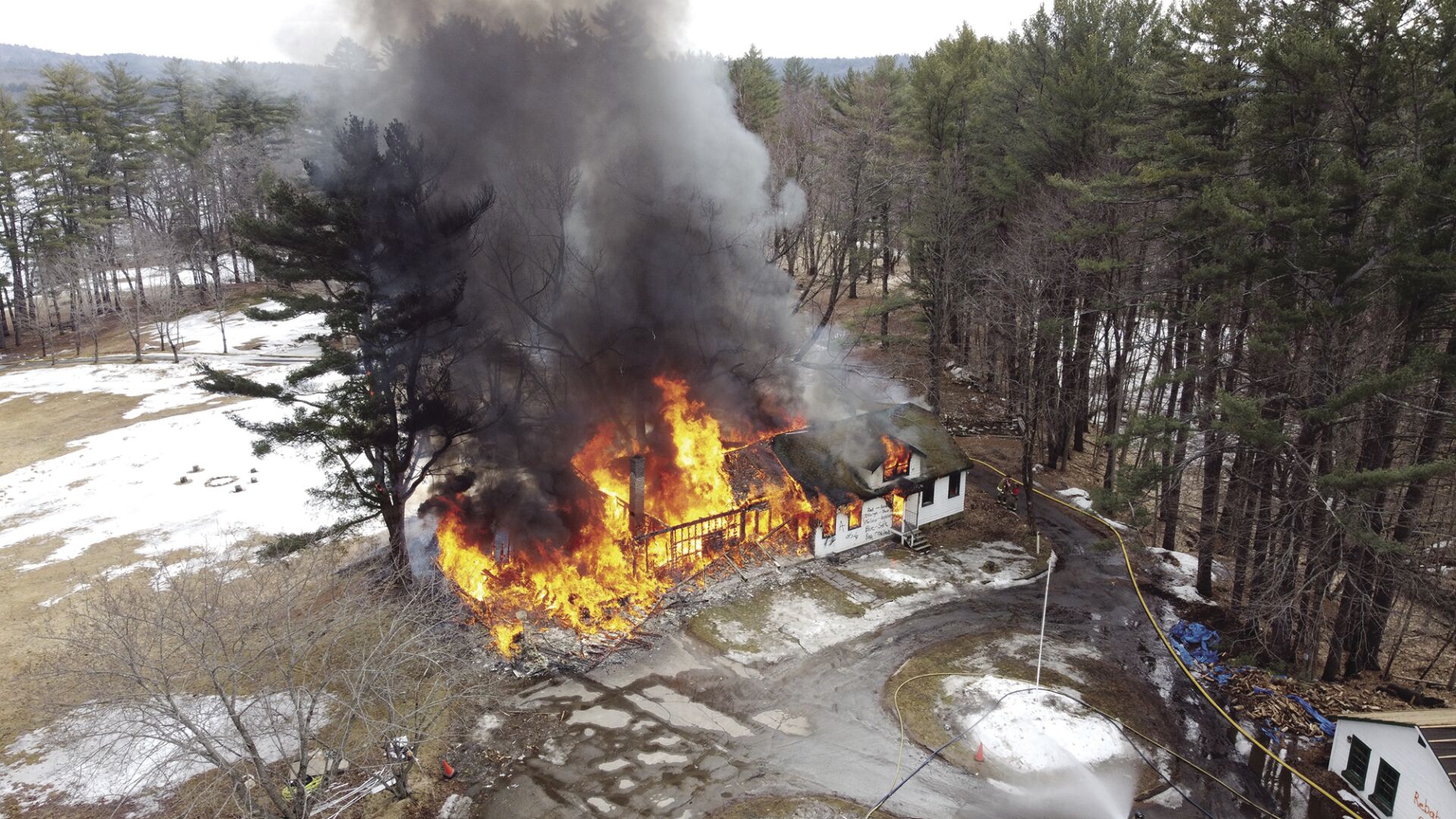 Six fire departments participate in controlled burn exercise